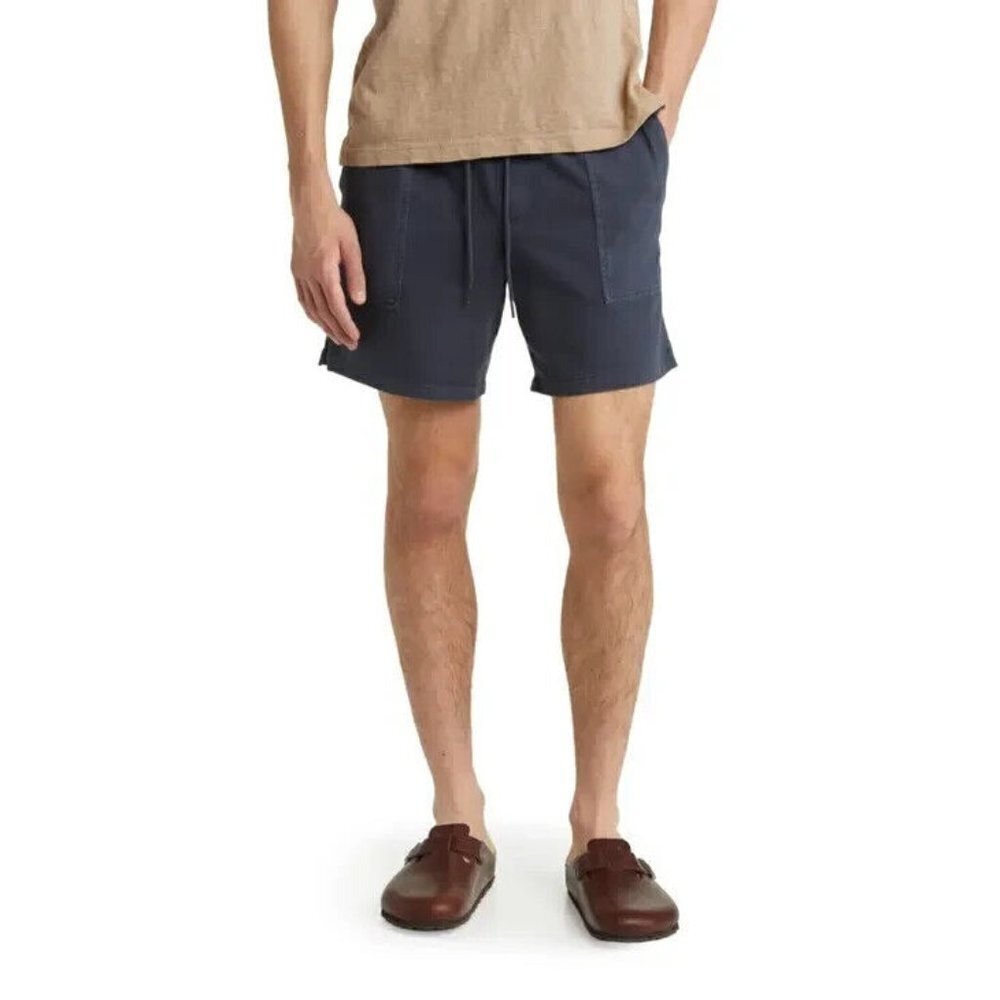 Treasure & Bond Drawstring terry cloth shorts men's sz 2Xlarge navy blue